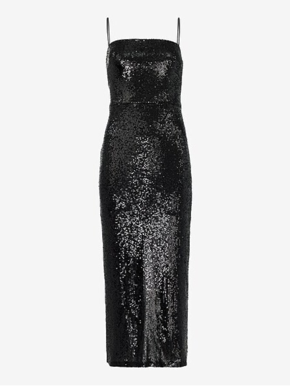 Express Sequin Square Neck Sleeveless Midi Party Prom Dance Dress XL plus size